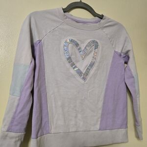 Cat & Jack Purple and Gray Long Sleeve Tee